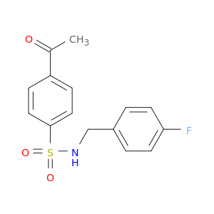 4-Acetyl-N-[(4-fluorophenyl)methyl]benzene-1-sulfonamide