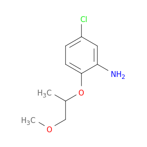 5-chloro-2-[(1-methoxypropan-2-yl)oxy]aniline