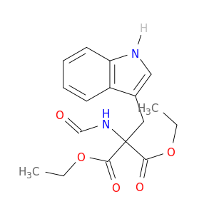 Propanedioic acid,2-(formylamino)-2-(1H-indol-3-ylmethyl)-, 1,3-diethyl ester