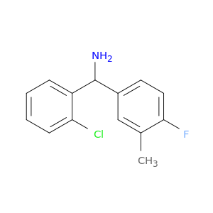 (2-Chlorophenyl)(4-fluoro-3-methylphenyl)methanamine
