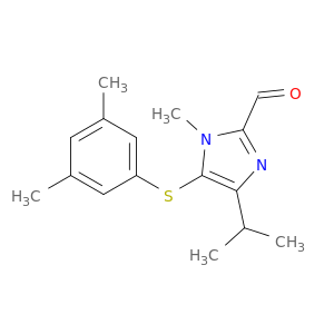 5-[(3,5-dimethylphenyl)sulfanyl]-1-methyl-4-(1-methylethyl)-1h-imidazole-2-carbaldehyde