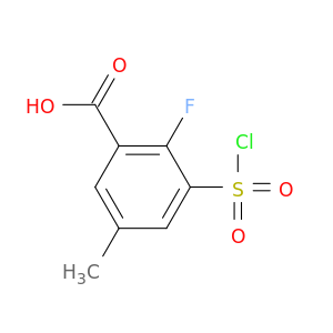 3-(氯磺酰基)-2-氟-5-甲基苯甲酸