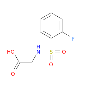 N-[(2-氟苯基)磺酰基]甘氨酸