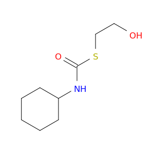 Carbamothioic acid, cyclohexyl-, S-(2-hydroxyethyl) ester