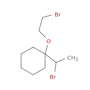 Cyclohexane, 1-(2-bromoethoxy)-1-(1-bromoethyl)-