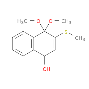 1-Naphthalenol, 1,4-dihydro-4,4-dimethoxy-3-(methylthio)-