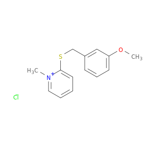 Pyridinium, 2-[[(3-methoxyphenyl)methyl]thio]-1-methyl-, chloride