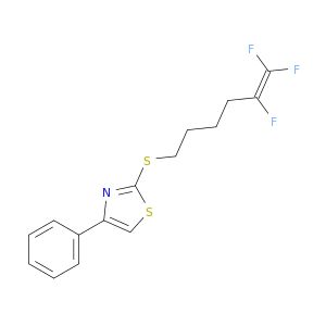 Thiazole, 4-phenyl-2-[(5,6,6-trifluoro-5-hexenyl)thio]-