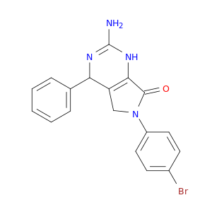 7H-Pyrrolo[3,4-d]pyrimidin-7-one,2-amino-6-(4-bromophenyl)-1,4,5,6-tetrahydro-4-phenyl-