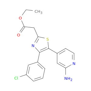 ETHYL [5-(2-AMINO-4-PYRIDYL)-4-(3-CHLOROPHENYL)-1,3-THIAZOL-2-YL]ACETATE