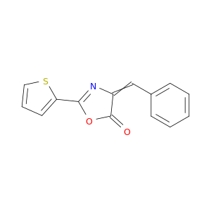 5(4H)-Oxazolone, 4-(phenylmethylene)-2-(2-thienyl)-