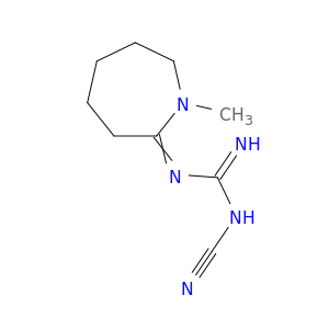 Guanidine,N-cyano-N'-(hexahydro-1-methyl-2H-azepin-2-ylidene)-