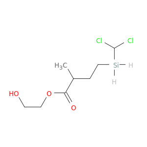 Butanoic acid, 4-(dichloromethylsilyl)-2-methyl-, 2-hydroxyethyl ester