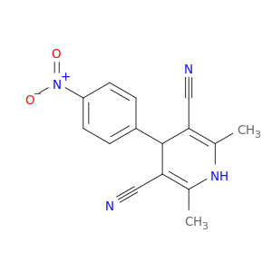 3,5-Pyridinedicarbonitrile, 1,4-dihydro-2,6-dimethyl-4-(4-nitrophenyl)-