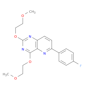 Pyrido[3,2-d]pyrimidine, 6-(4-fluorophenyl)-2,4-bis(2-methoxyethoxy)-