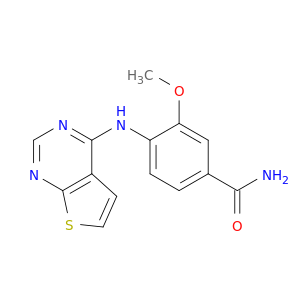 Benzamide, 3-methoxy-4-(thieno[2,3-d]pyrimidin-4-ylamino)-