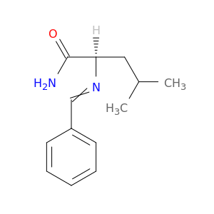 Pentanamide, 4-methyl-2-[(phenylmethylene)amino]-, (R)-