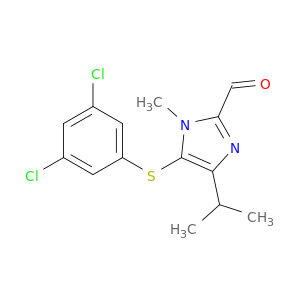 5-[(3,5-dichlorophenyl)sulfanyl]-1-methyl-4-(1-methylethyl)-1h-imidazole-2-carbaldehyde
