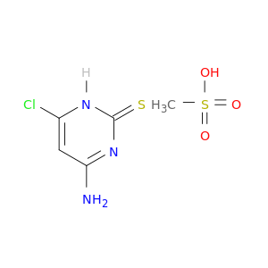 2(1H)-Pyrimidinethione, 4-amino-6-chloro-, monomethanesulfonate