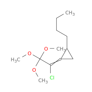 Cyclopropane, butyl(1-chloro-2,2,2-trimethoxyethylidene)-