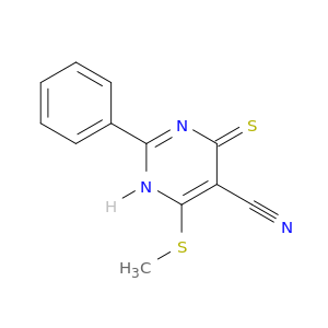 1,6-二氢-4-(甲基硫基)-2-苯基-6-硫代X-5-嘧啶羰基腈