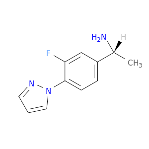 (1R)-1-[3-fluoro-4-(1H-pyrazol-1-yl)phenyl]ethan-1-amine