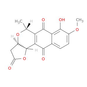 2H-Furo[3,2-b]naphtho[2,3-d]pyran-2,6,11-trione,3,3a,5,11b-tetrahydro-7-hydroxy-8-methoxy-5-methyl-, (3aR,5R,11bR)-