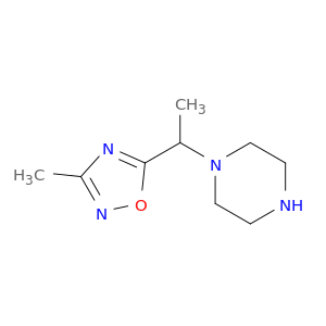 1-[1-(3-methyl-1,2,4-oxadiazol-5-yl)ethyl]piperazine