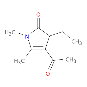 2H-Pyrrol-2-one, 4-acetyl-3-ethyl-1,3-dihydro-1,5-dimethyl-