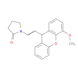 2-Pyrrolidinone, 1-[2-(4-methoxy-9H-xanthen-9-yl)ethenyl]-