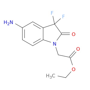 Ethyl 2-(5-Amino-3,3-difluoro-2-oxo-2,3-dihydro-1H-indol-1-yl)acetate