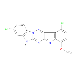 5H-INDOLO[2',3':5,6][1,2,4]TRIAZINO[2,3-A]BENZIMIDAZOLE, 3,11-DICHLORO-8-METHOXY-