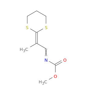 Carbamic acid, [2-(1,3-dithian-2-ylidene)propylidene]-, methyl ester