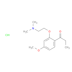 1-{2-[2-(dimethylamino)ethoxy]-4-methoxyphenyl}propan-1-one hydrochloride(1:1)