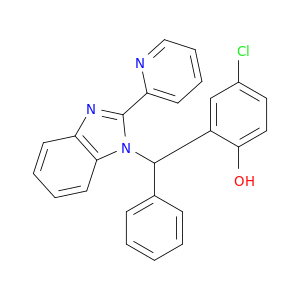 Phenol, 4-chloro-2-[phenyl[2-(2-pyridinyl)-1H-benzimidazol-1-yl]methyl]-