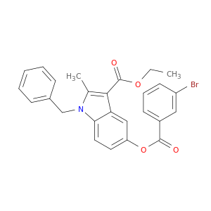 ETHYL 1-BENZYL-5-(3-BROMOBENZOYL)OXY-2-METHYL-INDOLE-3-CARBOXYLATE