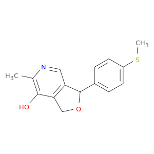 Furo[3,4-c]pyridin-7-ol, 1,3-dihydro-6-methyl-3-[4-(methylthio)phenyl]-