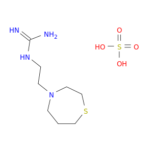 胍,N-[2-(四(四亚硝锑-1,4-噻嗪-4(5h)-yl)乙基]-,硫酸盐(1:?)