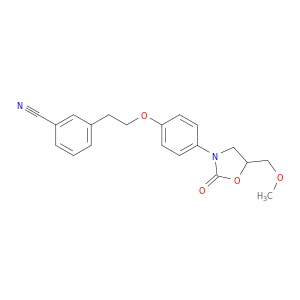 3-(2-(4-(5-(METHOXYMETHYL)-2-OXO-3-OXAZOLIDINYL)PHENOXY)ETHYL)BENZONITRILE