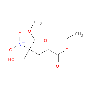 Pentanedioic acid, 2-(hydroxymethyl)-2-nitro-, 5-ethyl 1-methyl ester