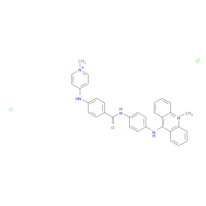 10-METHYL-9-((4-((4-((1-METHYLPYRIDINIUM-4-YL)AMINO)BENZOYL)AMINO)PHENYL)AMINO)ACRIDINIUM DICHLORIDE