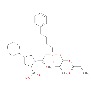 (4S)-4-环己基-1-[2-[(R)-[(1S)-2-甲基-1-(1-氧代丙氧基)丙氧基](4-苯基丁基)氧膦基]乙酰基]-L-脯氨酸