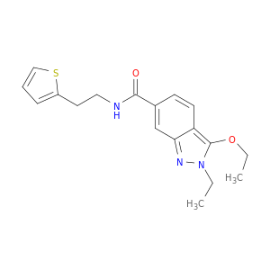 2H-Indazole-6-carboxamide, 3-ethoxy-2-ethyl-N-[2-(2-thienyl)ethyl]-