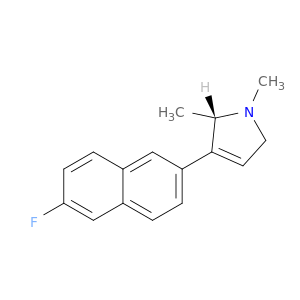1H-Pyrrole, 3-(6-fluoro-2-naphthalenyl)-2,5-dihydro-1,2-dimethyl-, (2S)-