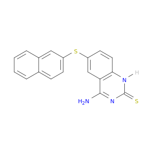 2(1H)-Quinazolinethione, 4-amino-6-(2-naphthalenylthio)-