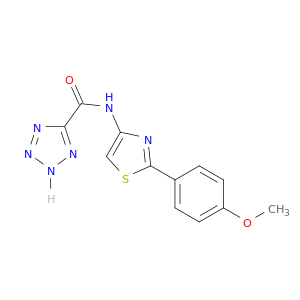 2H-Tetrazole-5-carboxamide,N-[2-(4-methoxyphenyl)-4-thiazolyl]-