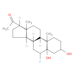 5a-Pregnan-20-one, 6b-fluoro-3b,5-dihydroxy-(6CI,8CI)