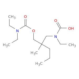 Carbamic acid,diethyl-, 2-(hydroxymethyl)-2-methylpentyl ester ethylcarbamate (ester) (8CI)