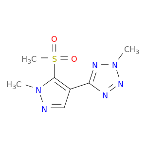2H-Tetrazole, 2-methyl-5-[1-methyl-5-(methylsulfonyl)-1H-pyrazol-4-yl]-