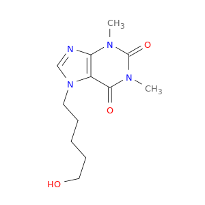 1H-Purine-2,6-dione, 3,7-dihydro-7-(5-hydroxypentyl)-1,3-dimethyl-